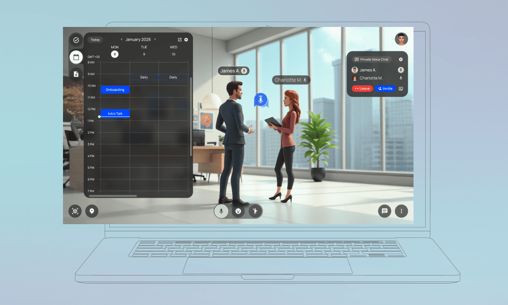 Innowise's 3D virtual office for onboarding gamification