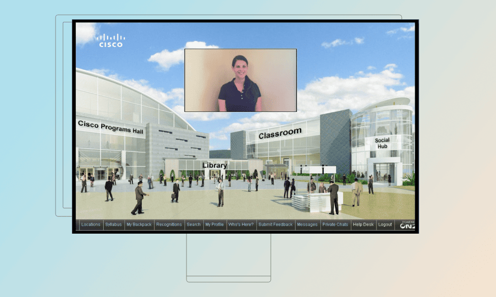 Cisco’s Social Media employee training gamification example