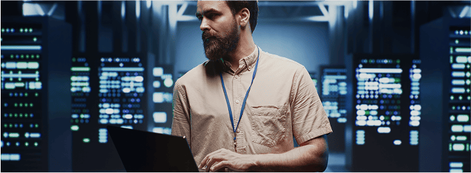 Bringing in new data sources — IT specialist configuring server for new integrations