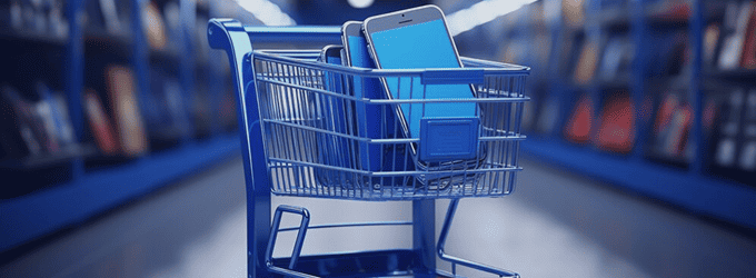 Mobile ecommerce app strategy and shopping cart interface