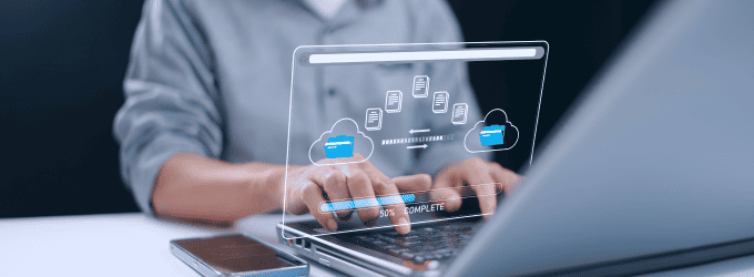 Cloud to cloud migration illustration