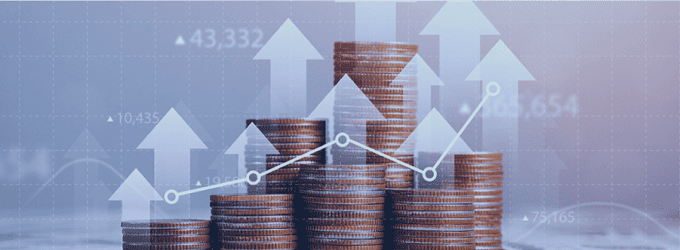Finance team tracks revenue growth with data-driven insights, using analytics to visualize profit trends