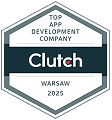 Clutch Top App Development Company Warsaw 2025 badge