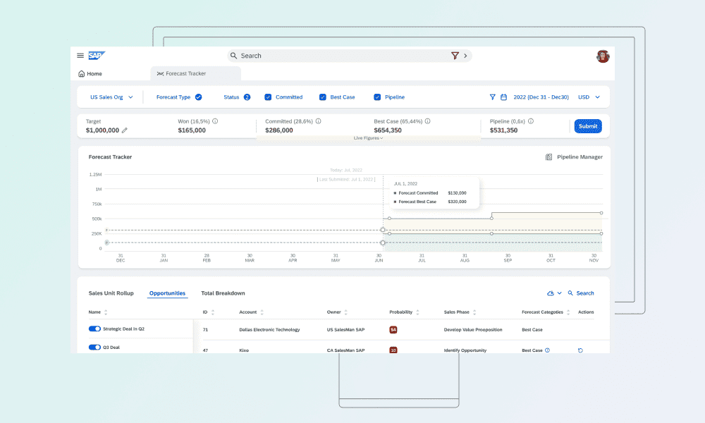 sap sales cloud interface
