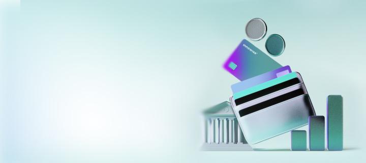 Conceptual illustration of modern financial tools combined into a single ecosystem