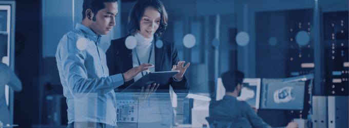 Technical team synchronizing diverse enterprise platforms, ensuring smooth system interoperability and data flow