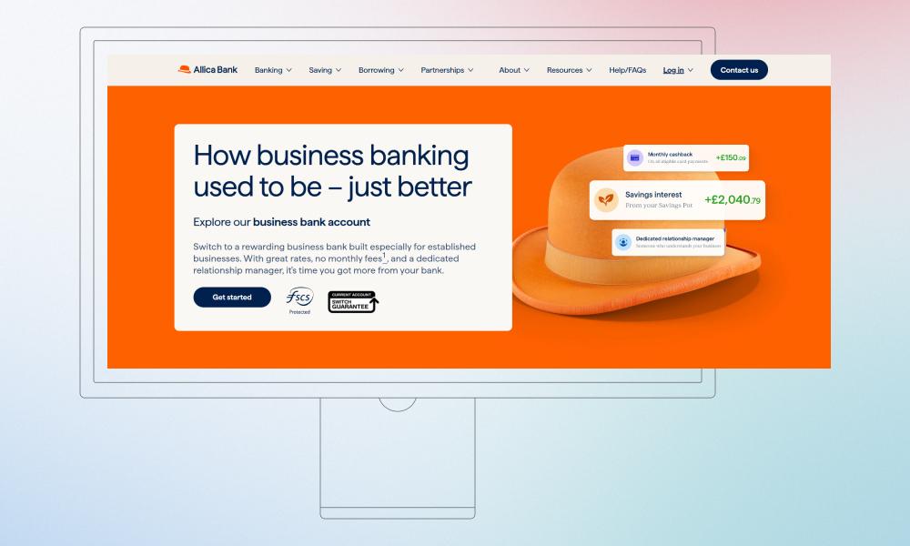 Allica Bank homepage