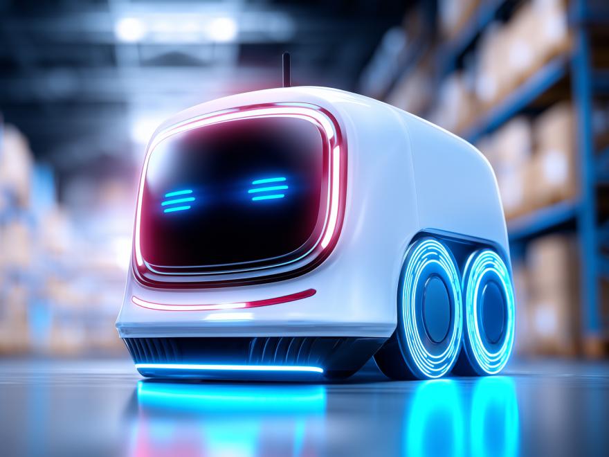 Hero image for article -AMR vs AGV