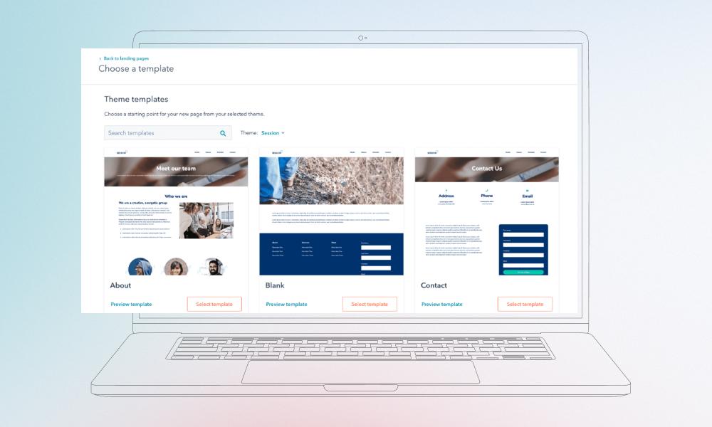 HubSpot's Content Hub interface