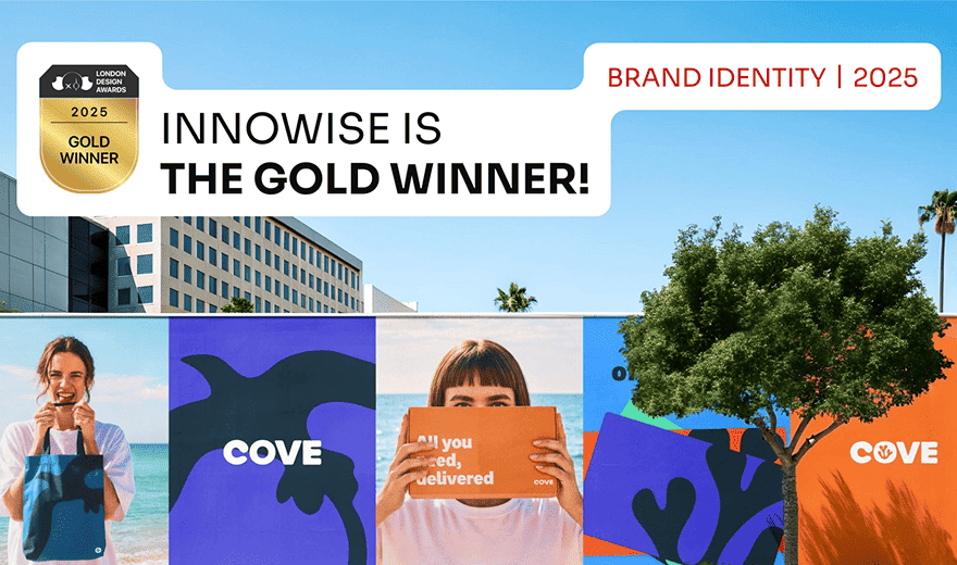 Gullutmerkelse til Innowise ved London Design Awards