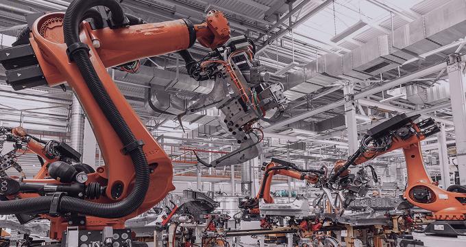 Automated assembly line uses AI-driven robotics for agile, data-powered production and quality control