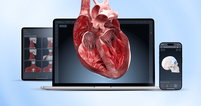 Medical visualization, 3D animations, VR, and AR solutions for medical assistance and education.