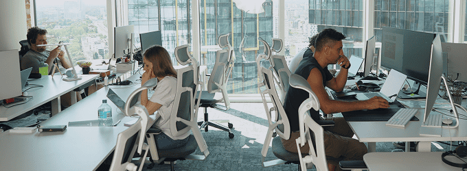 Active teamwork city office