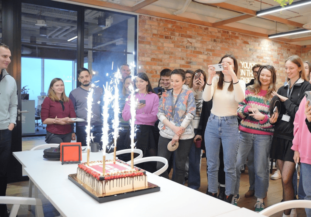 Innowise Warsaw office’s birthday celebration