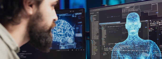 Software engineer integrating ML-driven virtual avatars into enterprise systems for advanced user interaction